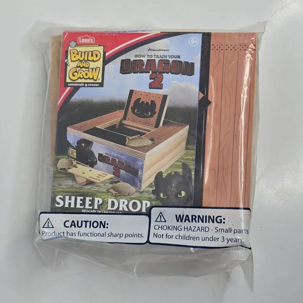 How to Train Your Dragon 2 Sheep Drop Lowes Build and Grow Wood Toy Set Kid Game